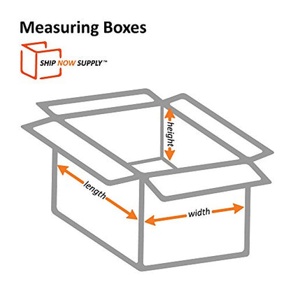 BOX USA Small E-Commerce Boxes, 12x9x6" 25-Pk for Shipping & Packing - size: 12x9x6" (25-Pack)