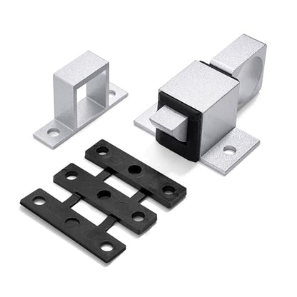 2 Packs Silver Spring Door Lock，Self-Closing Latches - color: Silver