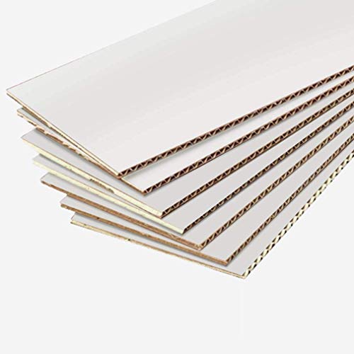 Calenzana 5x5x5 Inches Shipping Boxes Set of 25, White Corrugated Cardboard Box for Mailing Packing Small Business - size: 5x5x5, style: 25 Pack