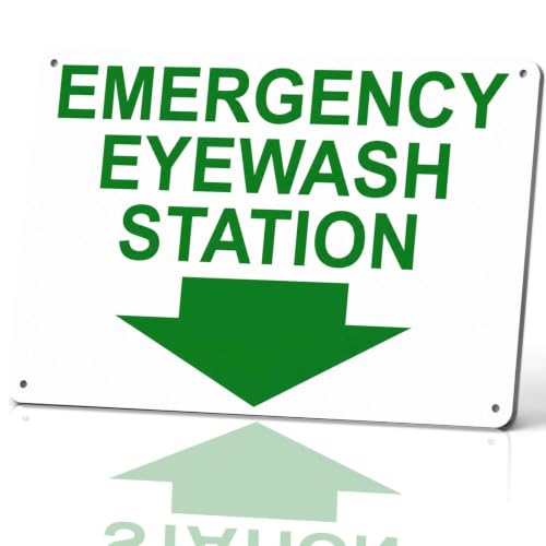Emergency Eyewash Station Metal Sign 8 x 12 Inch