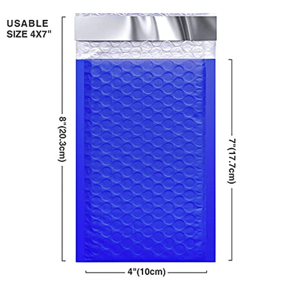 Metronic 800PC Bubble Mailers 4x8 Bulk Small Bubble Mailer Royal Blue - color: Blue, size: 4x8" 800PC