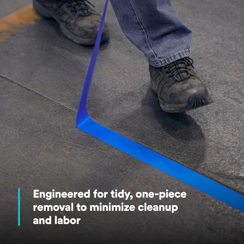 3M Vinyl Tape 471, Blue, 1/8 in x 36 yd., 5.2 mil, 1 Roll, Blue Floor Tape - size: 1/8 in x 36 yd, style: 1 Roll