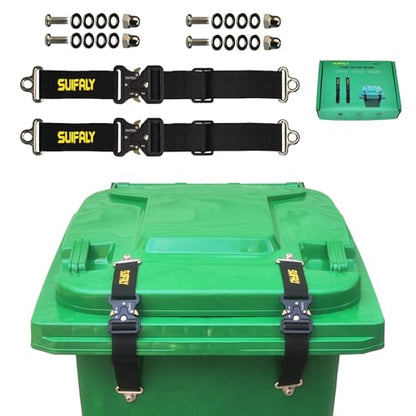 Bear Proof Trash Can Locks,Raccoon Proof Garbage Can Straps,2 Pack - style: 2 PCS
