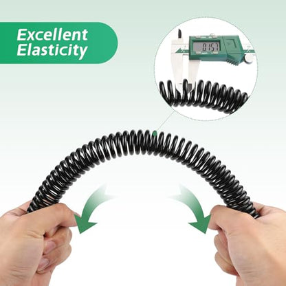 13 Inch Self Closing Gate Spring, Adjustable Tension Gate Closer for Wooden & Vinyl Fence, Steel, Black (2 Pack) - size: 2 Pack