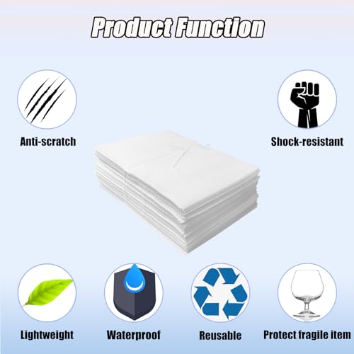 XHmax 100PCS 12x14Inch Cushioning Foam Pouche for Moving and Storing - size: 100PCS-12X14IN(0.5T)