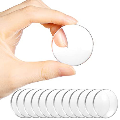 Door Stopper Wall Protector - Wall Shield Bumper Guard from Door Knobs,Sturdy Self Adhesive,Soft and Transparent,Washable Reusable Shock Absorbent Gel for Home Office (Classic Round, 12pcs) - size: 12 pieces, style: Classic Round