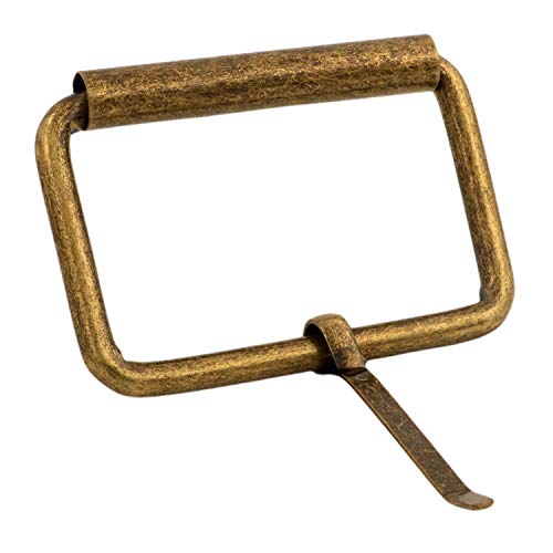 BIKICOCO Roller Buckle, 2 Inches Heel Rolling Bar Buckles for Bags Leather Webbing Straps - color: Bronze X 10 Pcs