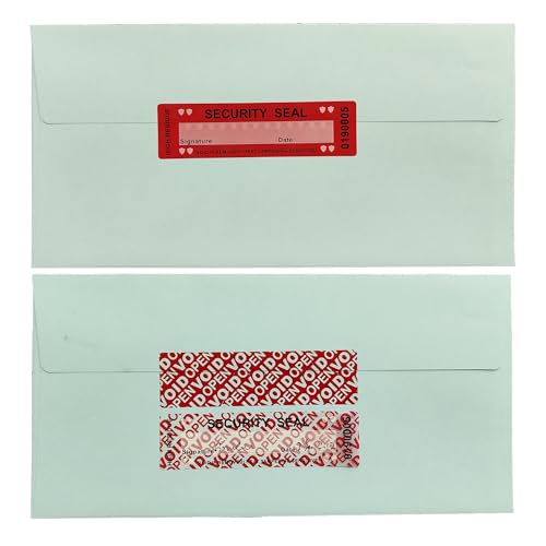 100pcs Tamper Proof Stickers Seals Labels (Matte Red, 1" X 3.54") - color: Matte Red 1, size: 1" X 3.54"