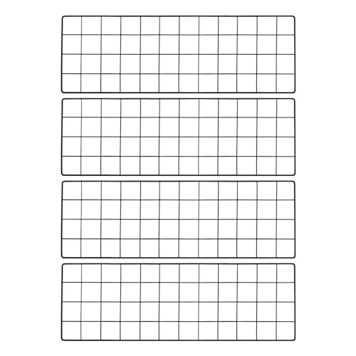 PATIKIL Wall Grid Panel Metal Wire Photo 24x8 Black 4Pcs - color: Black, size: 24x8inch