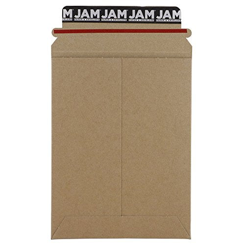 JAM PAPER Stay-Flat Photo Mailer Envelopes with Peel & Seal Closure - 6 x 8 - Brown Kraft - Sold Individually - color: Sold Individually, size: 6" x 8"