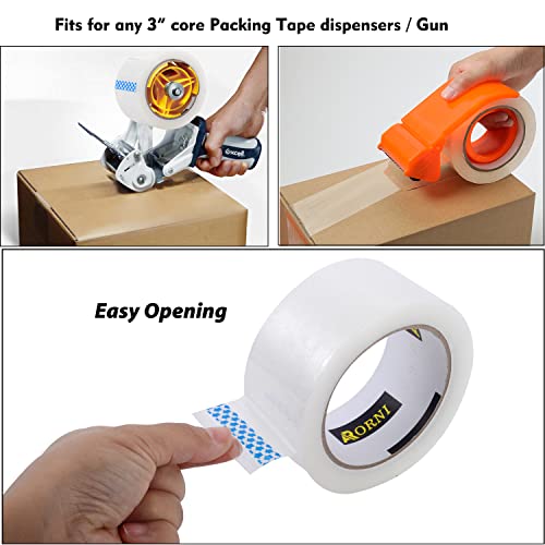 Clear Packing Tape Heavy Duty Refill Rolls Sealing Great for Packing Box Shipping and Moving Supplies Packaging 12 Rolls 1.88" x 65 Yards 3" Core 2.7 Mil Thick Adhesive - size: 12 Rolls/65 Yards 2.7 Mil