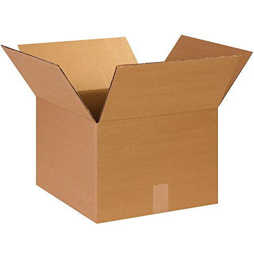 BOX USA Medium Shipping Boxes 14x14x10 25-Pk for Shipping & Packing - size: 14x14x10" (25-Pack)