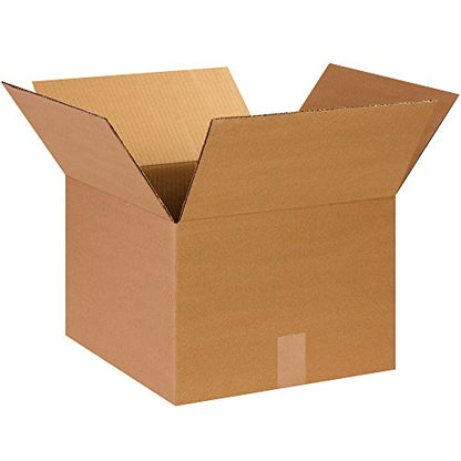 BOX USA Medium Shipping Boxes 14x14x10 25-Pk for Shipping & Packing - size: 14x14x10" (25-Pack)