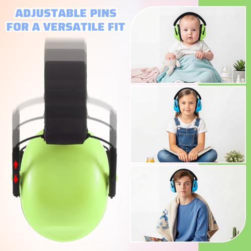 Amylove 12 Pcs Kids Noise Cancelling Headphones Ear Muffs Fresh Style (Pack of 2) - size: Universal Fit (kids & Adults) (Pack of 2), style: Fresh Style