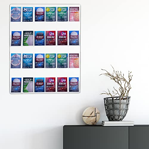Weysat Acrylic Brochure Pamphlet Holder Brochure Display Stand, 1 Piece