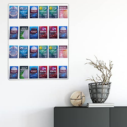 Weysat Acrylic Brochure Pamphlet Holder Brochure Display Stand, 1 Piece