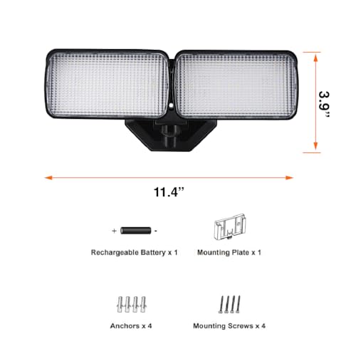 Sylvania 18W Security LED Light with Motion Sensor, Hardwired, 2000 LMS, Wet Rated, 5000K, Daylight - 1 Pack (66476) - color: Black, style: 18W Motion Sensor
