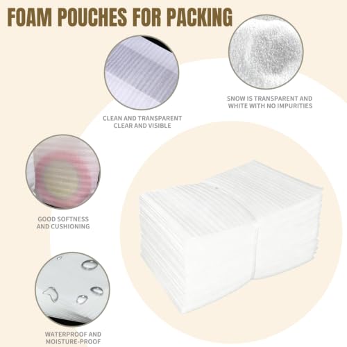 Packing Foam Pouches 1/12'' thickness 8 x10IN, 50 Pack - size: 8X10IN-50PCS