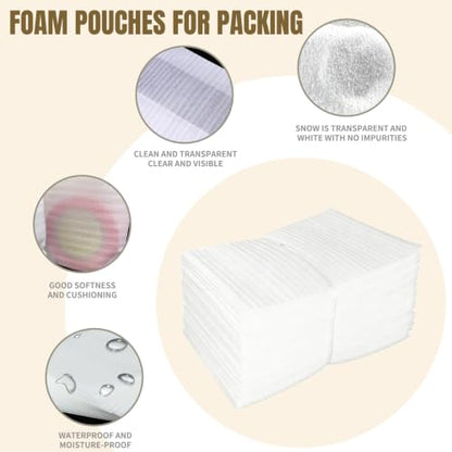 Packing Foam Pouches 1/12'' thickness 8 x10IN, 50 Pack - size: 8X10IN-50PCS