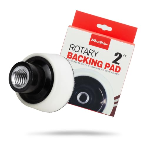 Maxshine 2" Universal Professional Rotary Polisher Backing Pad – 50mm High-Performance Plate with 5/8" Thread – Fits All Rotary Polishers – Durable Auto Detailing Accessory - size: 2"