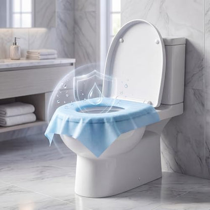 Dunzoom 200 Pack Disposable XL Toilet Seat Covers Individually Wrapped
