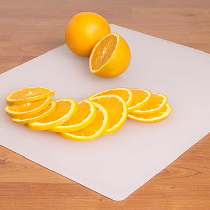 Dexas NSF Polysafe Cutting Board, 14 by 17 inches, White - size: 14"L x 17"W, style: Flat