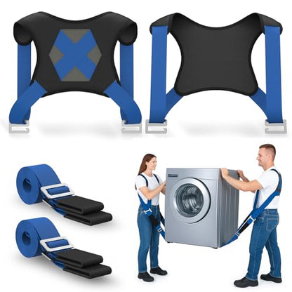 NOCOEX Moving Straps for Lifting 2-Person: Shoulder Lifting & Moving System - color: Blue
