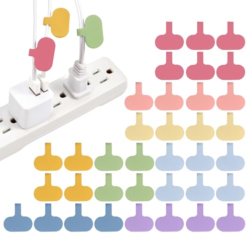 Wrap-It Storage Cable Labels - Oval, Macaron (36 Pack) - color: Macaron, size: Oval