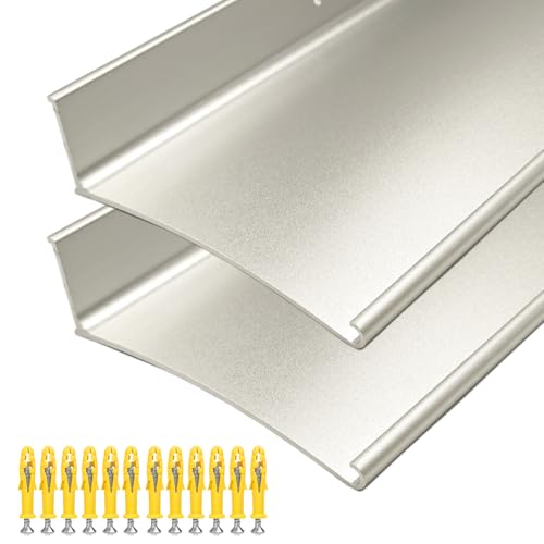 Aluminum Door Rain Drip Guard,Drip Edge for Exterior Doors Window Top - color: Silver, size: 43.3×5.12 in 2pc -B