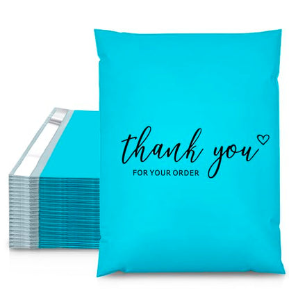 JinRuiKJ Thank You Poly Mailers 10x13 Inch, 25 PCS, Blue - color: Blue, size: 10*13inch 25pcs