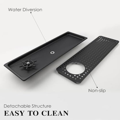 Pitcher Washer, Espresso Washer, Drainage And Drip Tray Stainless Steel Bar Glass Washer Is The Sink, And The Cup Spray Washer Is The Home Kitchen Hotel Cafe Restaurant (KF28-Black) - color: KF28-Black