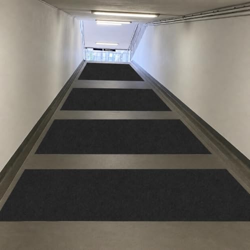 Extra Wide 18in x 40ft Black Anti Slip Tape, 80 Grit Waterproof Non Skid Grip Tape Roll for Ramps, Decks, Boat Decks, Warehouse Floors, Garages, Indoor & Outdoor Use - size: 18'' x 40 FT