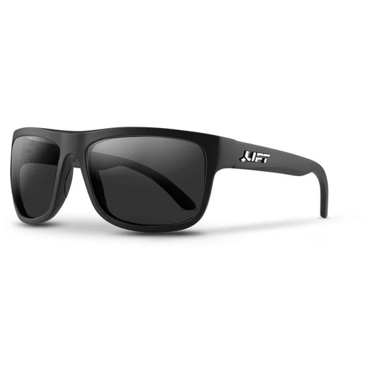 LIFT Safety Banshee Safety Glasses | ANSI Z87.1 Polycarbonate Lens | TR-90 Frame | Rubber Nose Pads | 99.9% UV Protection - color: Black/Polarized