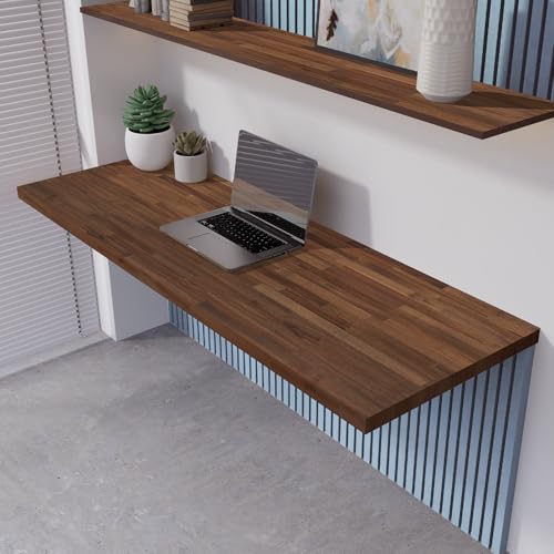 Howizz Walnut Butcher Block Countertop 60 x 30 x 1.5 Inches - Solid Wood Table Top for Desk Top, Dining Table, Workbench Top - color: Acacia - Finger Joint - Walnut - Finished, size: 60"L x 30"W x 1.5"Th