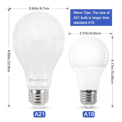 A21 18W Dimmable LED Light Bulb, 150-200W, 4000K Neutral White, 3000 Lumen - color: Neutral 4000k