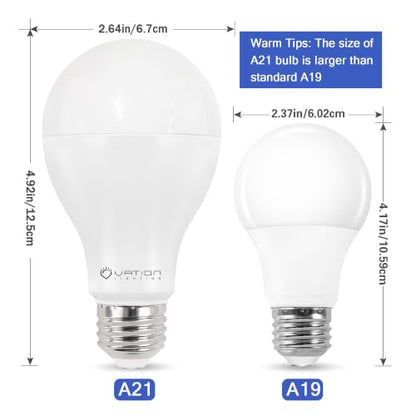 A21 18W Dimmable LED Light Bulb, 150-200W, 4000K Neutral White, 3000 Lumen - color: Neutral 4000k