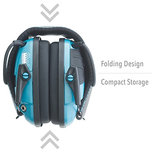 Howard Leight by Honeywell Impact Sport Sound Amplification Electronic Shooting Earmuff, Teal - color: Teal, size: Medium