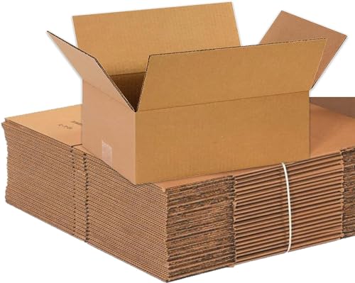 BOX USA Medium E-Commerce Boxes, 14x10x6" 25-Pk for Shipping & Packing - size: 14x10x6 25-Pack Cost Saver