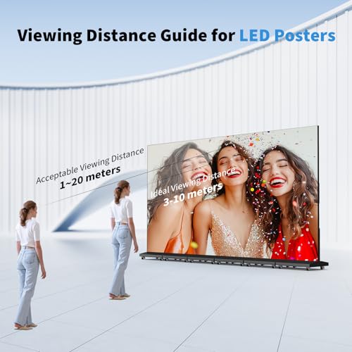 80'' LED Digital Signage Seamless Splicing Foldable GOB Poster Screen with WiFi USB Remote Control for Commercial Events & Rentals(Black, 1 Screen) - size: 1 screen
