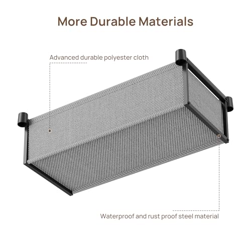Golpart Heavy Duty Clothes Rack Metal Wardrobe with Adjustable Wire Shelves - color: Black, size: 15.75"D x 46"W x 78.75"H