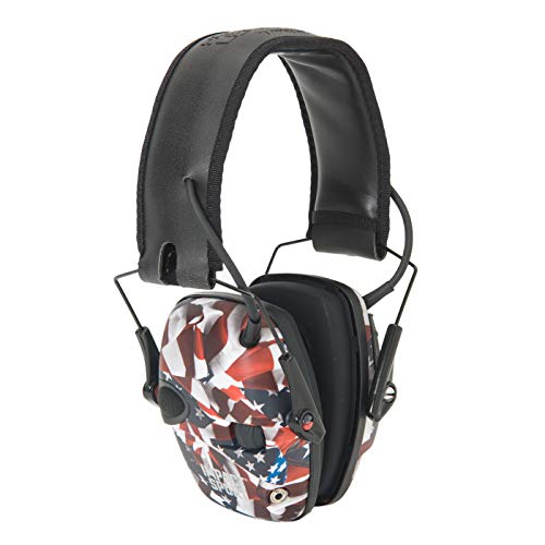 Howard Leight by Honeywell Impact Sport Sound Amplification Electronic Shooting Earmuff, ONE NATION - color: One Nation, size: Medium