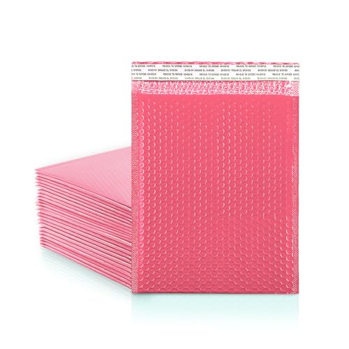 Koja Extra Thick Padded Bubble Mailers, 10x13 in, 25-Pack, Pink - color: Pink, size: 10 x 13" 25-Pack
