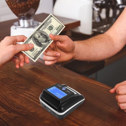 Portable Counterfeit Bill Detector, Rechargeable Money Checker Machine