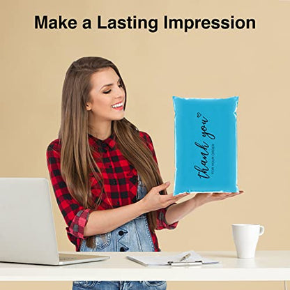 JinRuiKJ Thank You Poly Mailers 6x9 Inch, 100 PCS, Blue - color: Blue, size: 6*9inch 100pcs