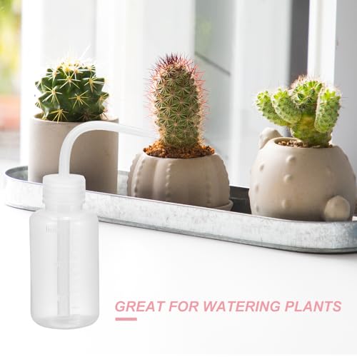 PATIKIL 150ml 5oz Succulent Eyelash Tattoo Wash Bottle, 18 Pcs Plastic Watering Squeeze for Plant Extensions Irrigation Lab Gap Cleaning, Clear - color: Transparent, size: 150ml/5oz