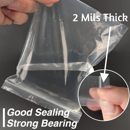 120Pcs 6"x9" Clear Plastic Zip Bags, 2 Mil Thick - size: 6x9 Inch (Pack of 120)