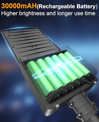 JAYNLT Y-10500W Solar Street Lights Outdoor, Commercial Parking Lot Lights - size: X-Large
