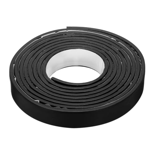 Smoke Fire Seal Strip 9.8Ft 25mm/0.98" Wx 5mm/0.2" T Black - color: Black, size: 9.8FT x 25mm / 0.98" W x 5mm / 0.2" T
