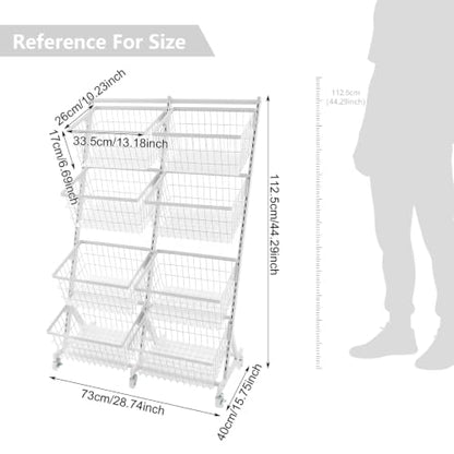 Store Snack Rack Display Stand, Multifunctional Retail Display Racks, White - color: White