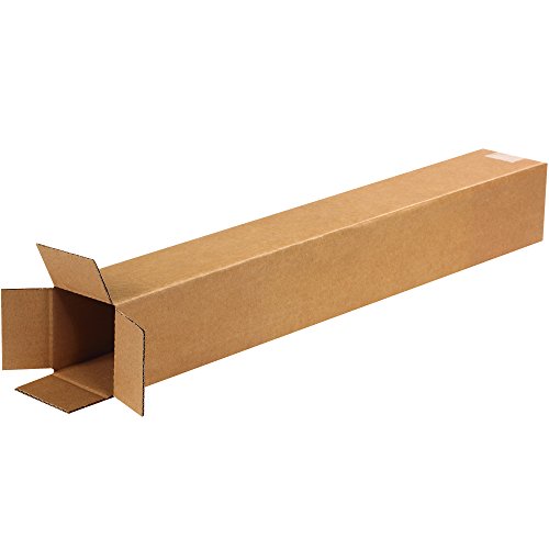 BOX USA Tall Boxes Holds 65lbs, 4x4x28 100-Pk for Shipping & Packing - size: 100 Pack